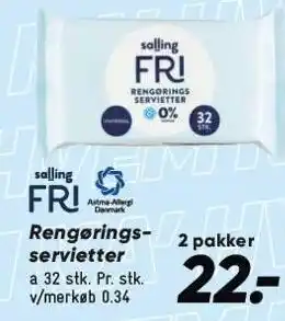 Rengøringsservietter