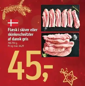Føtex Flæsk i skiver el. skineschnitzler tilbud