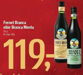 Føtex Fernet branca el. branca menta tilbud