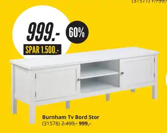 My Home Burnham tv bord stor tilbud