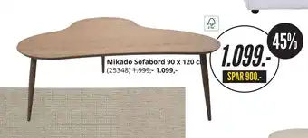 My Home Mikado sofabord 90 x 120 cm tilbud