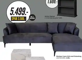 My Home Monique 3-pers sofa med chaiselong tilbud