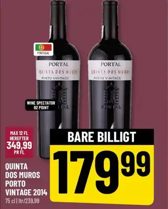 Løvbjerg QUINTA DOS MUROS PORTO VINTAGE 2014 tilbud