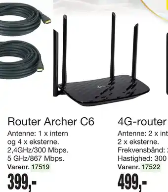 Harald Nyborg Router archer c6 tilbud