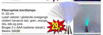 Harald Nyborg Fiberoptisk bordlampe tilbud