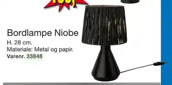 Harald Nyborg Bordlampe niobe tilbud