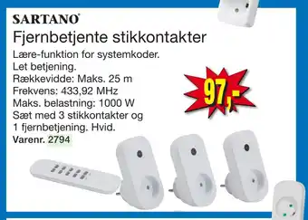 Harald Nyborg Fjernbetjente stikkontakter tilbud