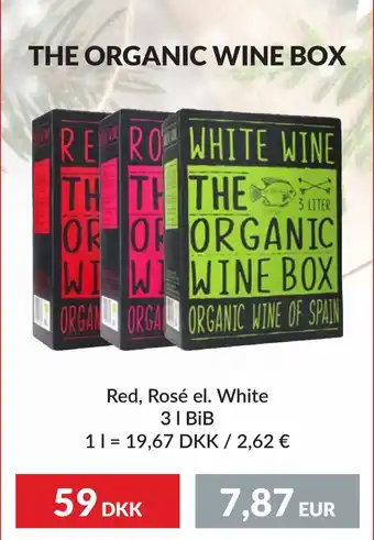 Nielsen's Discount The organic wine box tilbud