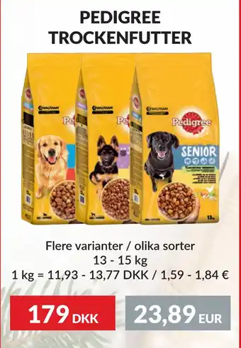 Nielsen's Discount Pedigree trockenfutter tilbud