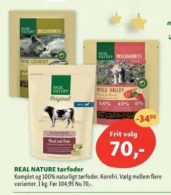 Maxi Zoo Real nature tørfoder tilbud