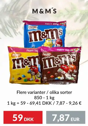 Nielsen's Discount M & m's tilbud