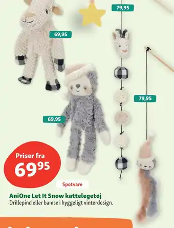 Maxi Zoo Anione let it snow kattelegetøj tilbud