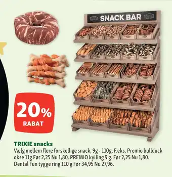 Maxi Zoo Trixie snacks tilbud