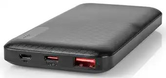 AV-Cables Nedis powerbank - 1x usb-a 3.0 - 1x usb-c - 10000 mah - sort tilbud