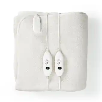 AV-Cables Nedis varmetæppe til sengen - 160 x 140 cm - hvid tilbud