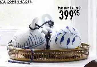 Imerco Blå mega riflet julekugle tilbud