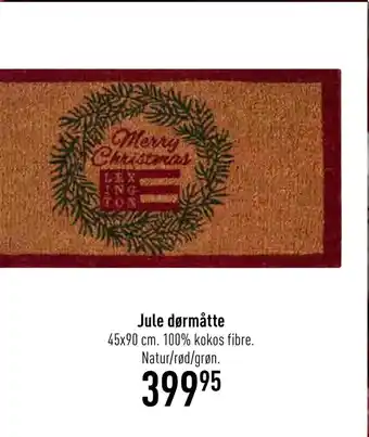 Jule dørmåtte