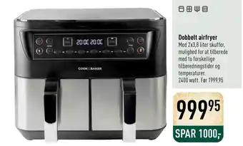 Imerco Dobbelt airfryer tilbud
