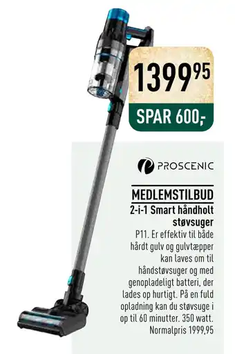 Imerco 2-i-1 smart håndholt støvsuger tilbud