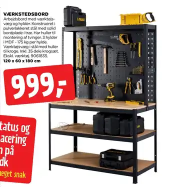 jem & fix Værkstedsbord tilbud