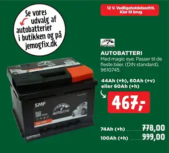 jem & fix Autobatteri tilbud