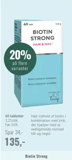 Helsam Biotin strong tilbud