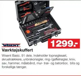 Bauhaus WISENT Værktøjskuffert tilbud