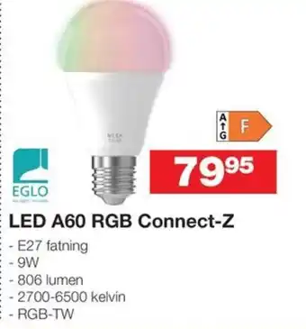 Bauhaus LED A60 RGB Connect-Z tilbud