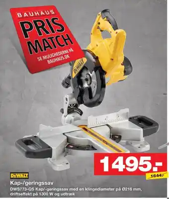 Bauhaus DEWALT Kap-/geringssav tilbud