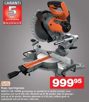 Bauhaus BLACK+ DECKER Kap-/geringssav tilbud