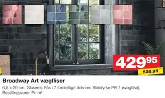 Bauhaus Broadway Art vægfliser tilbud