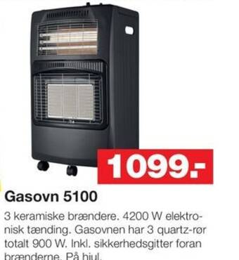 Bauhaus Gasovn 5100 tilbud