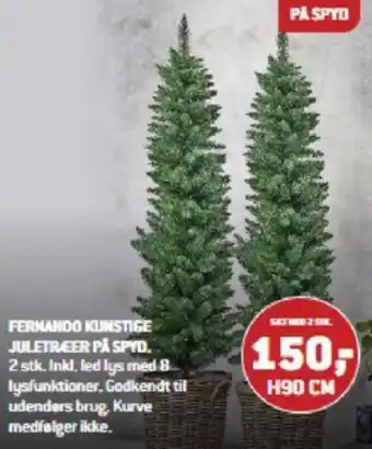 XL-BYG FERNANDO KUNSTIGE JULETRÆER PÅ SPYD tilbud