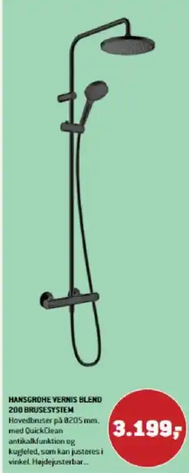 XL-BYG HANSGROHE VERNIS BLEND 200 BRUSESYSTEM tilbud
