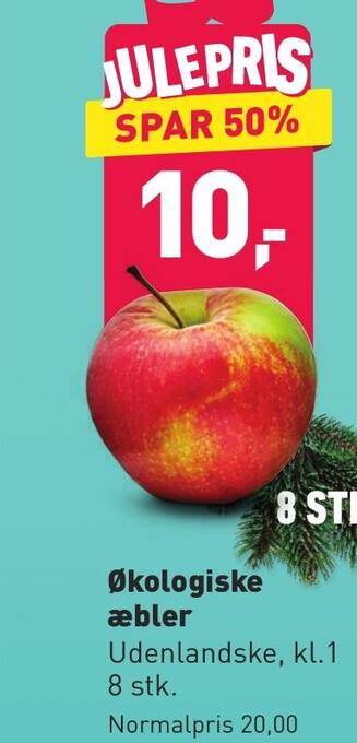 ALDI Økologiske æbler tilbud