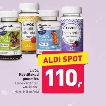 ALDI LIVOL Kosttilskud gummies tilbud