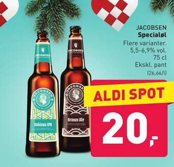 ALDI JACOBSEN Specialøl tilbud
