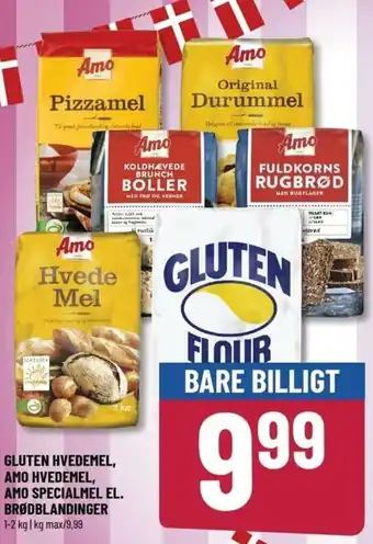 Løvbjerg Gluten Hvedemel, Amo Hvedemel, Amo Specialmel El. Brødblandinger 1-2kg tilbud