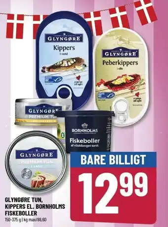 Løvbjerg Glyngøre Tun, Kippers El. Bornholms Fiskeboller 150-375g tilbud