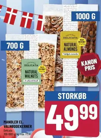 Løvbjerg Mandler El. Valnøddekerner 700-1000g tilbud
