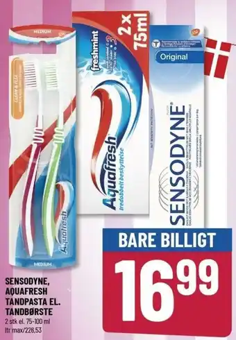 Løvbjerg Sensodyne, Aquafresh Tandpasta El. Tandbørste tilbud