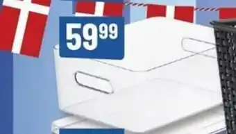 Løvbjerg Rattan Kurv El. Smart Store Plastbox El. Låg 5,3 Ltr tilbud
