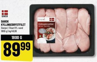 Løvbjerg Dansk Kyllingebrystfilet 1800g tilbud