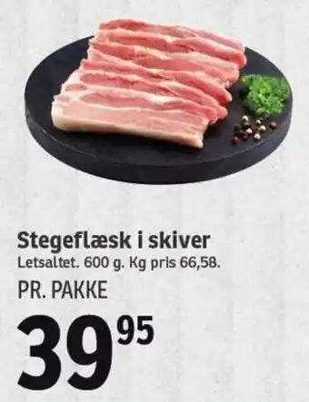SPAR Stegeflæsk I Skiver 600 g tilbud