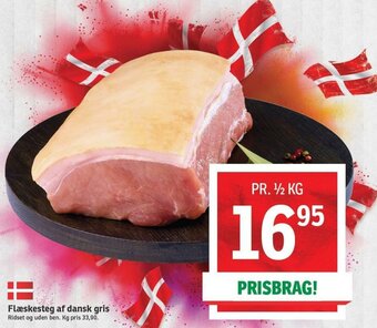 SPAR Flæskesteg Af Dansk Gris tilbud