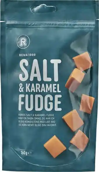 REMA 1000 Karamel salt fudge, 160 g tilbud