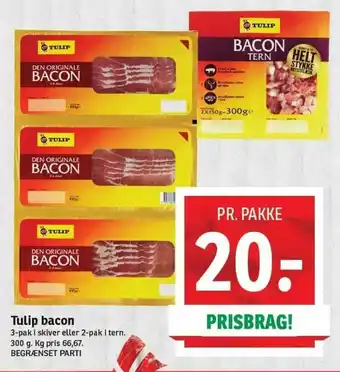 SPAR Tulip Bacon 300g tilbud