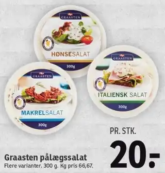 SPAR Graasten Pålægssalat 300g. tilbud