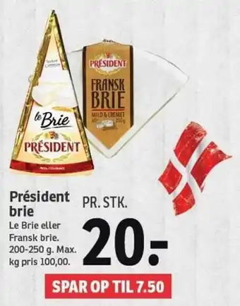 SPAR Président Brie 200-250g tilbud