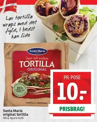 SPAR Santa Maria Original Tortilla 320g tilbud